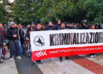 Juzgado un joven en Gasteiz en el marco de una manifestación de GKS por el derecho a la emancipación