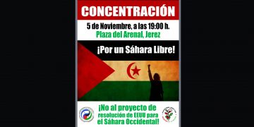 5 de noviembre, Jerez: Concentración ¡por un Sáhara libre!