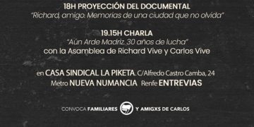 Calentando motores para la movilización antifascista del martes en recuerdo y homenaje a Carlos Palomino