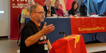 El diputado comunista israelí analiza la llegada del fascismo en su país en el Congreso del Partido Comunista del Reino Unido