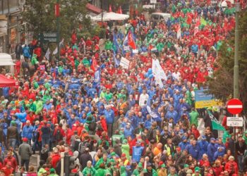 BÉLGICA vivió una Huelga General histórica, un país paralizado por los trabajadores y trabajadoras