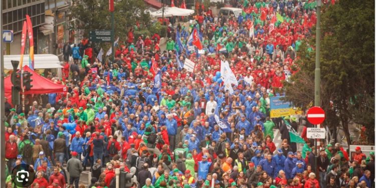 BÉLGICA vivió una Huelga General histórica, un país paralizado por los trabajadores y trabajadoras