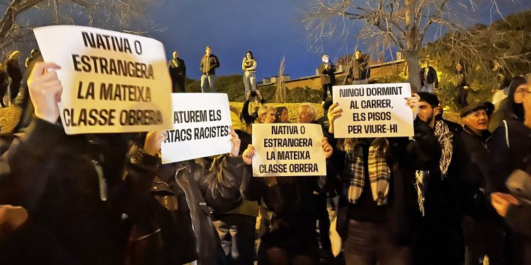 Concentración en Badalona contra la infamia del Ayto, su racista alcalde (Albiol) y el capitalismo