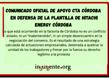 En defensa de la plantilla de Hitachi Energy Córdoba ante la escalada represiva de la patronal.