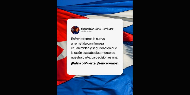 CUBA. Ante las nuevas amenazas de Trump, Díaz-Canel se expresó de esta contundente manera