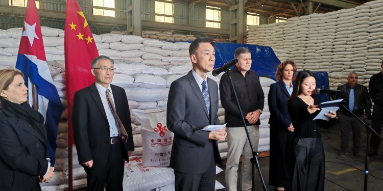 CHINA donará a Cuba 30.000 toneladas de arroz; el primer lote ya ha sido entregado