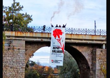 Multas impulsadas por un concejal del PCE e IU por desplegar una pancarta de memoria antifranquista en Aranda de Duero