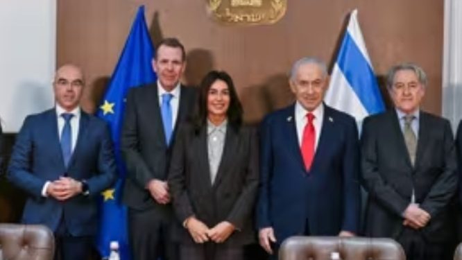 El genocida Netanyahu recibió a dirigentes de Vox