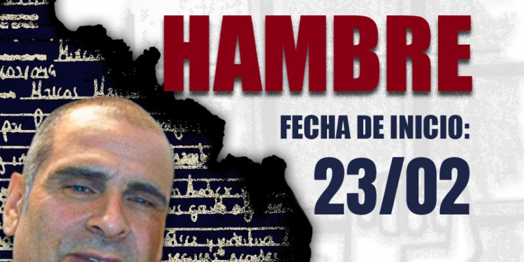 Marcos Martín Ponce inicia una huelga de hambre indefinida por Mª José Baños