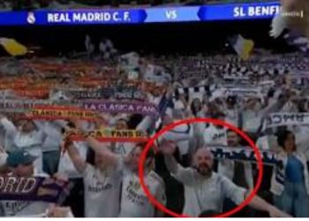 Uno de tantos. Expulsan de la grada a un aficionado del Real Madrid por hacer el saludo nazi (¿lo trasladaron al Palco?)