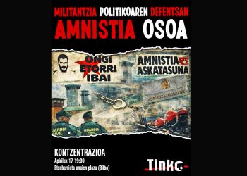 Bilbo, 17 de abril: Concentración por el Día Internacional de los Presos Políticos