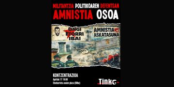 Bilbo, 17 de abril: Concentración por el Día Internacional de los Presos Políticos