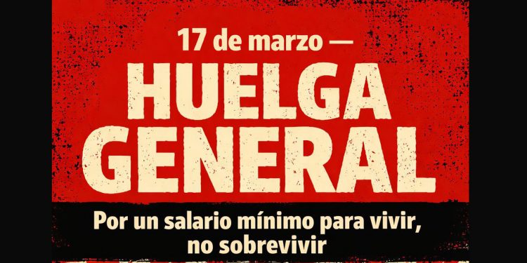 Martes 17 de marzo. Huelga General en Euskal Herria, objetivo: 1.500 euros de salario mínimo (CC.OO y UGT miran para otro lado)