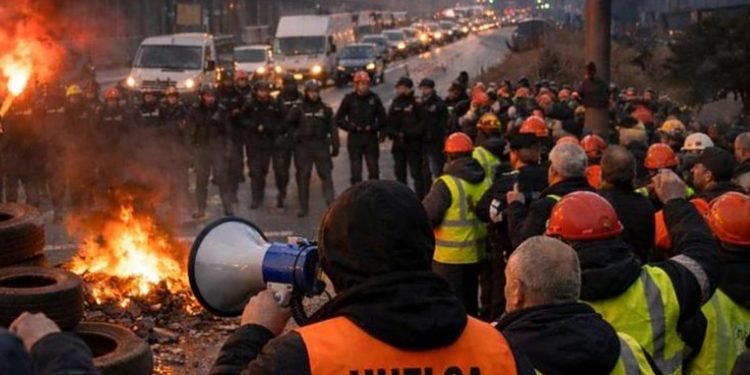 La lucha de los trabajadores de Arcelor en Asturias cierra el paso a los esquiroles