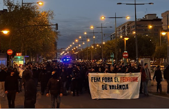 Valencia. La policía protege a los neo-nazis de «Núcleo Nacional» ante la presencia de cientos de antifascistas