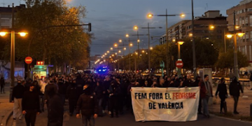 Valencia. La policía protege a los neo-nazis de «Núcleo Nacional» ante la presencia de cientos de antifascistas