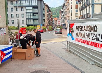 Solidaridad con Cuba: EHKS e IAS recogieron toneladas de material para enviar a la Isla irredenta