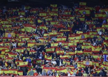 La extrema derecha se autoconvocó en Barcelona en el partido España-Egipto