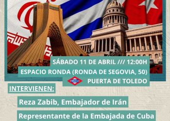 Manifestación con Cuba e Irán