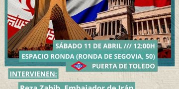 Manifestación con Cuba e Irán