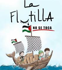Zarpa de Barcelona la flotilla solidaria para Gaza al grito de. «Desde el río hasta el mar, Palestina vencerá»