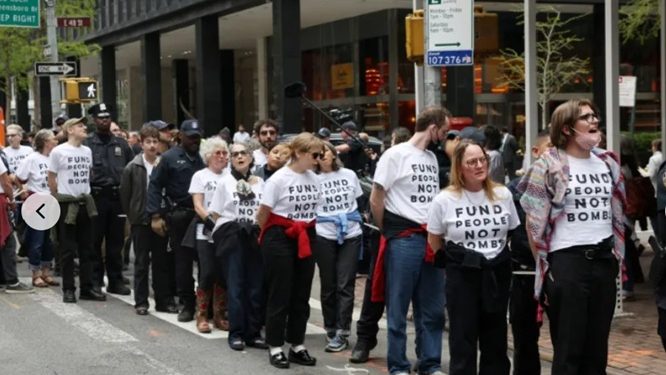 EE.UU. Decenas de detenidos en Nueva York por pedir el bloqueo a la venta de armas a Israel