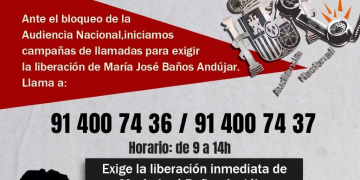 Campaña de llamadas a la Audiencia Nacional por Mª José Baños