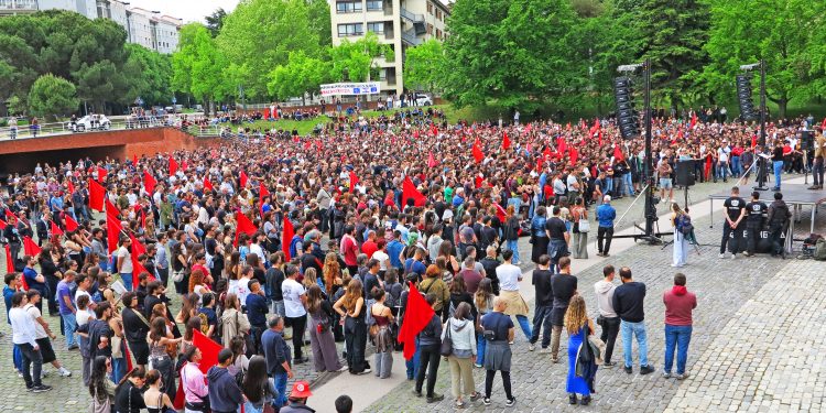 El Movimiento Socialista se movilizó masivamente en Euskal Herria, Madrid, Catalunya, País Valencià y Galiza