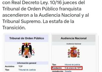 Un ejemplo de lo que fue la llamada «Transición»