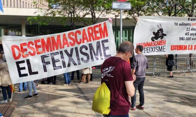 La justicia niega la amnistía a 18 encausados por boicotear un acto de una organización de extrema derecha