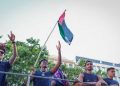 El jugador Yamal Lamine festejó el campeonato de fútbol con la bandera palestina…y el entrenador dijo esto…
