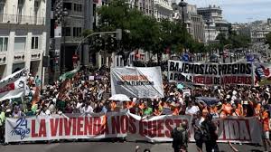 La protesta por una vivienda digna llena las calles de Madrid y pide «huelga general» (Videos)