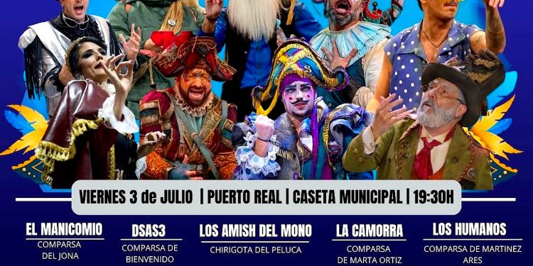 3 de julio viernes 19,30, Puerto Real, Cádiz, Caseta Municipal: Carnaval contra la represión a la clase obrera