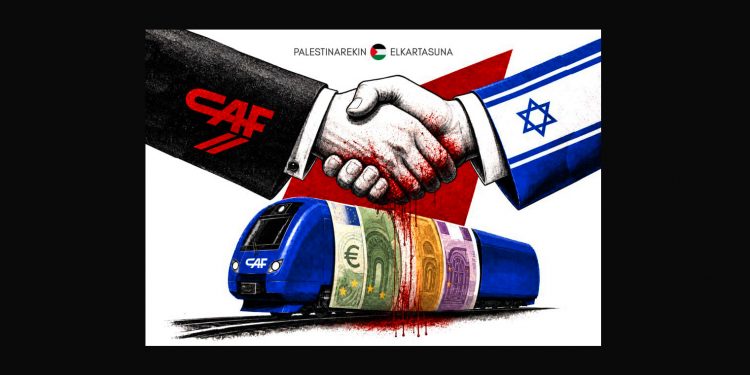Beasain, 13 de junio: Manifestación contra CAF por su complicidad con el genocidio sionista al pueblo palestino