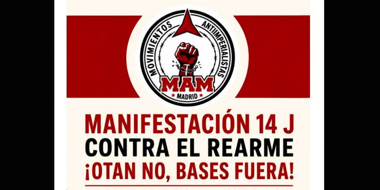 Los MAM denuncian sectarismo por parte de los convocantes de la manifestación contra el rearme del sábado en Madrid