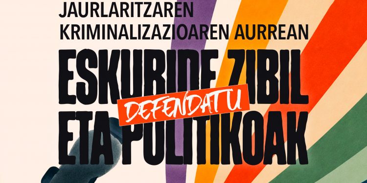 Bilbo, 20 de junio: Manifestación en defensa de los derechos políticos y civiles