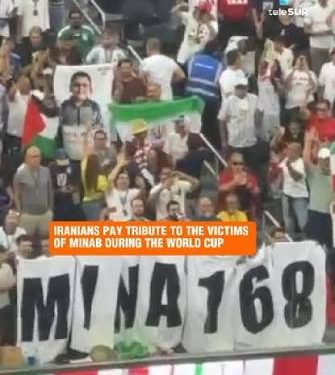 El gol de Irán en el mundial de fútbol masculino provocó esta celebración y el recuerdo en las tribunas (Video)