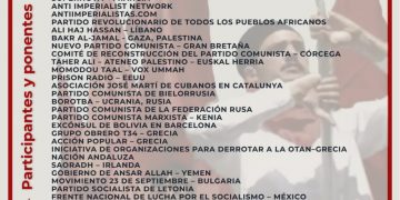 Comunicado sobre la Cumbre de la Unidad de los Pueblos contra la OTAN