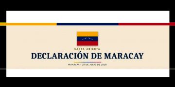 Los firmantes de la “Declaración de Maracay” rechazan cualquier forma de tutelaje o dominación sobre Venezuela