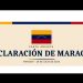 Los firmantes de la “Declaración de Maracay” rechazan cualquier forma de tutelaje o dominación sobre Venezuela