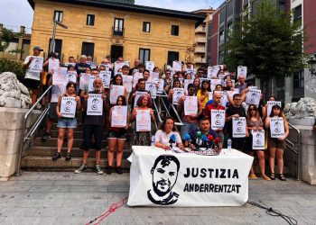 Presentada la plataforma Justizia Anderrentzat, convoca movilización en Santurtzi contra la violencia policial y la impunidad