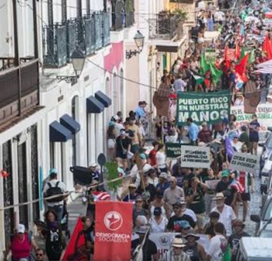 PUERTO RICO. Miles de personas se manifiestan por la independencia