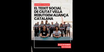 10 de septiembre, Ciutat Vella: Convocatoria de varios colectivos contra la presencia de Aliança Catalana