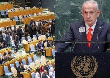 ONU. El criminal Netanyahu se quedó hablando solo para unos pocos cómplices