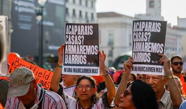 Gritos contra Ayuso, Almeida y el gobierno «progresista» en las movilizaciones por una vivienda digna