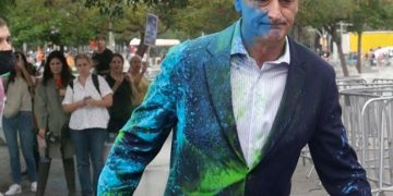 El Sindicato de Inquilinas bloquea la feria de buitres al grito de «Madrid será la tumba del rentismo»; habló Lady Ático