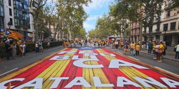 La Diada convocó a decenas de miles de independentistas catalanes (Video)