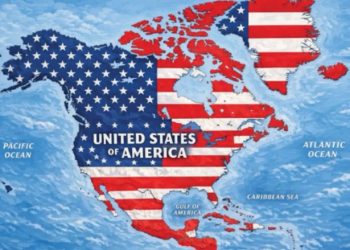Trump publica su nuevo mapa de EE.UU incluyendo a las islas del Caribe, Islandia, Groenlandia, México…