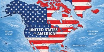 Trump publica su nuevo mapa de EE.UU incluyendo a las islas del Caribe, Islandia, Groenlandia, Mexico…