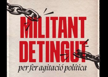 Detenido un militante de la OJS del País Valencià por una acción contra la exaltación al franquismo